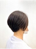 ショートカット/アッシュブラウン/白髪染め/ショート/50代60代/