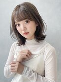 くびれミディアム_チェリーブラウンフェミニンロング_39364