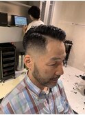 大人ツーブロックショートフェードビジネスF
