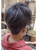 ブリーチグレイカラー×刈り上げ