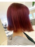 クリアピンク ボブ