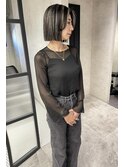 ★スクエアボブに映えるハイライト★