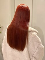 イト(ito)&nbsp;【 ito ／ 梅田 】オレンジレッド×ストレートヘア