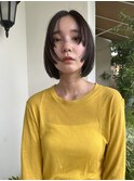 ステップカット/顔周りレイヤー/ミニボブ/中崎町