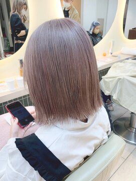 テトラ バイ ネオリーブ 横浜西口店(tetra by neolive) ぷつっとボブ×グレージュカラー＊*【横浜/横浜駅】