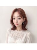 自分で簡単に出来るくびれ巻き◎外ハネミディアムレイヤーカット