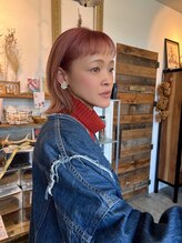 ヌニル(nunill) 大人サーモンピンクカラー×外ハネボブ