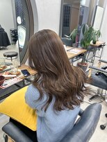 クラン 岡本(Chlan)&nbsp;ハイトーンくすみベージュ×細めハイライト