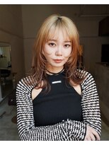 アペロ 柏(Apero)&nbsp;ルーツカラー/裾ブラウン　ハイトーンカラー