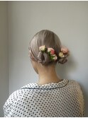 ヘアアレンジ/ヘアセット/おだんご/シニヨン[表参道]