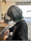 グレージュ×エンドグリーン