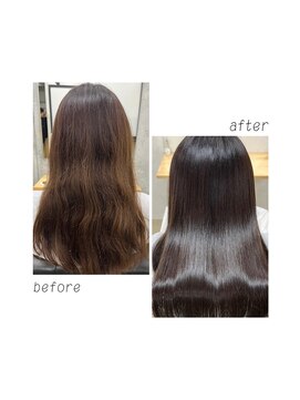 シタ 清澄白河(sita) 美髪矯正/before→after