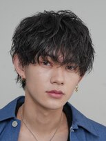 エリマ 横浜西口(elima)&nbsp;横浜西口シャドウパーマメンズマッシュウルフカット波巻きパーマ