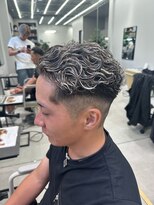 ジュール メンズ 大分(Joule men's)&nbsp;極道パーマ/ホワイトメッシュ/ハイライト/[大分駅]