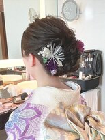 美容堂&nbsp;KIMONOヘア ゆるふわシニオン