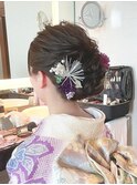 KIMONOヘア ゆるふわシニオン