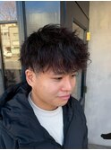 メンズ刈り上げツイストスパイラルパーマ