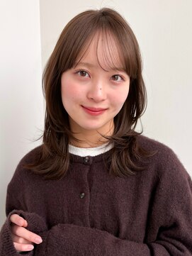 ラフ フロム ガーデン(Laf from GARDEN) ミディアム/レイヤーカット/顔周りカット/透明感カラー