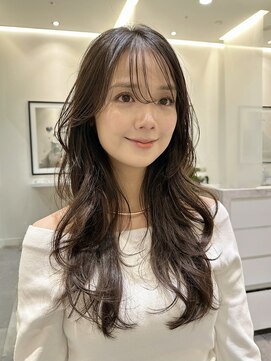 トータルビューティーサロン プリエ(prier) ロングレイヤーカット/ショコラブラウン/透明感カラー/髪質改善