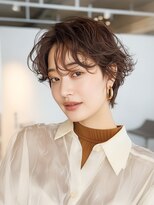ルービック(Rubik's)&nbsp;小顔前下がり/外ハネボブパーマ/アッシュベージュ☆