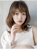 【GEEKS渋谷】ミディアムレイヤー/ハッシュカット/夏カラー/小顔