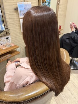 ブランシェ ヘアデザイン(BLANCHE hair design) 美髪ストレート×ブラウンカラー