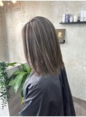 切りっぱなしボブ/ヘイリーボブ/バレイヤージュ/ハイライト