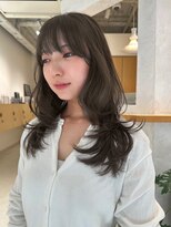 ニール 名古屋 伏見 丸の内(NEELU)&nbsp;【NEELU_misa】ブリーチなしWカラーで作るオリーブグレージュ