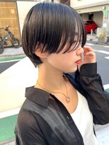 サンド クリア 横浜本店(sand clear) 艶感黒髪 ナチュラルストレート x ショート(20代向け)