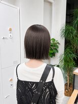 フォト 新宿三丁目(foto) 髪質改善縮毛矯正地毛風ストレート切りっぱなしボブ