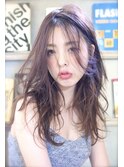 シースルーバング×ハイレイヤーウルフスタイル