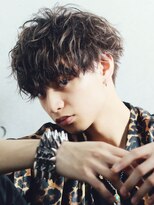 リップス 表参道店(LIPPS)&nbsp;スパイラルツイストパーマソフトツーブロック刈り上げ黒髪