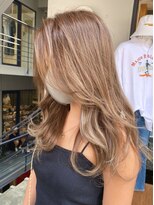 エリマ 調布(elima)&nbsp;ロングレイヤー/ハイライト/ラベンダーベージュ/くびれヘア/調布