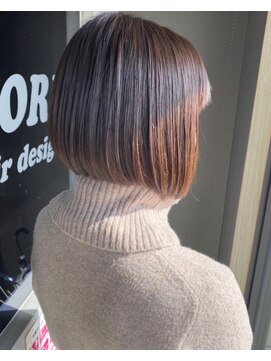 フィオーレ ヘアデザイン(FIORE hair design) ボブ 切りっぱなし