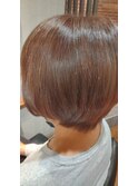 髪質強化カラー+トリートメント+カット ナチュラルブラウン