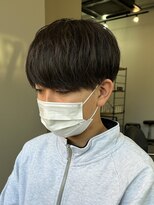 エルマーク(L-MARK) 黒髪マッシュナチュラルマッシュメンズヘア韓国ツーブロック