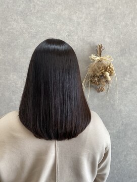 ナチュラル 美田園店(Natural) 艶髪ミディアムヘア  名取 岩沼 美田園