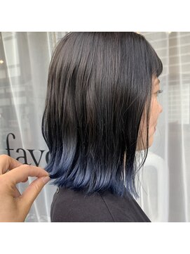 ファヴォリ(favori) 【favori 自由が丘】外ハネボブ×ブルーカラー