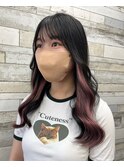シールエクステでインナーカラー☆