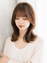 トッカ ヘアーラウンジ 日吉店(tocca) 顔まわりレイヤーが素敵な大人ミディアム