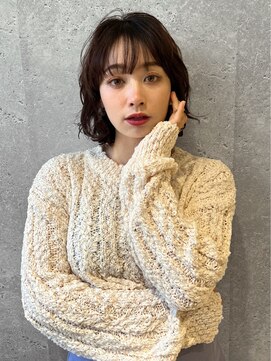 アース オーセンティック 武蔵小山店(EARTH Authentic) ナチュラル_レディース_武蔵小山_ボブ_コテ巻き_パーマ_小顔