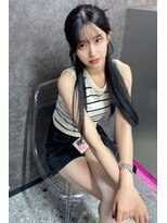 ランズ(LANDS) 顔周りレイヤーカット 【韓国ヘア 大阪 梅田】