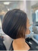 扱いやすいボブで日々のお手入れ簡単♪