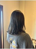 暗髪ハイライト