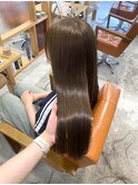 丸型/卵型/ホワイトグレージュ/ミニウルフ/チェリーブラウン