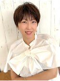 分け目なしショート