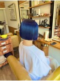 ミニボブ　ネイビーブルー　ブルーブラック　ネイビーブラック