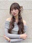 カチモリヘア／結婚式ヘアセット/お呼ばれハーフアップ