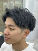 爽やか2wayアップバングショート/メンズビジネスヘア/眉毛