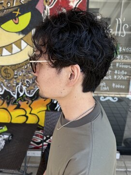 スウェル 柏店(Swell) #MEN’S HAIR#サーフカール#刈り上げセンターパート#フェード